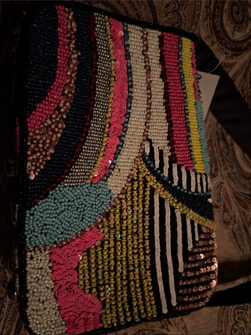 Bundle Sassy Jones Necklace and Beaded Multicolor Bag - Vibrant Pattern (New) - Picture 7 of 10